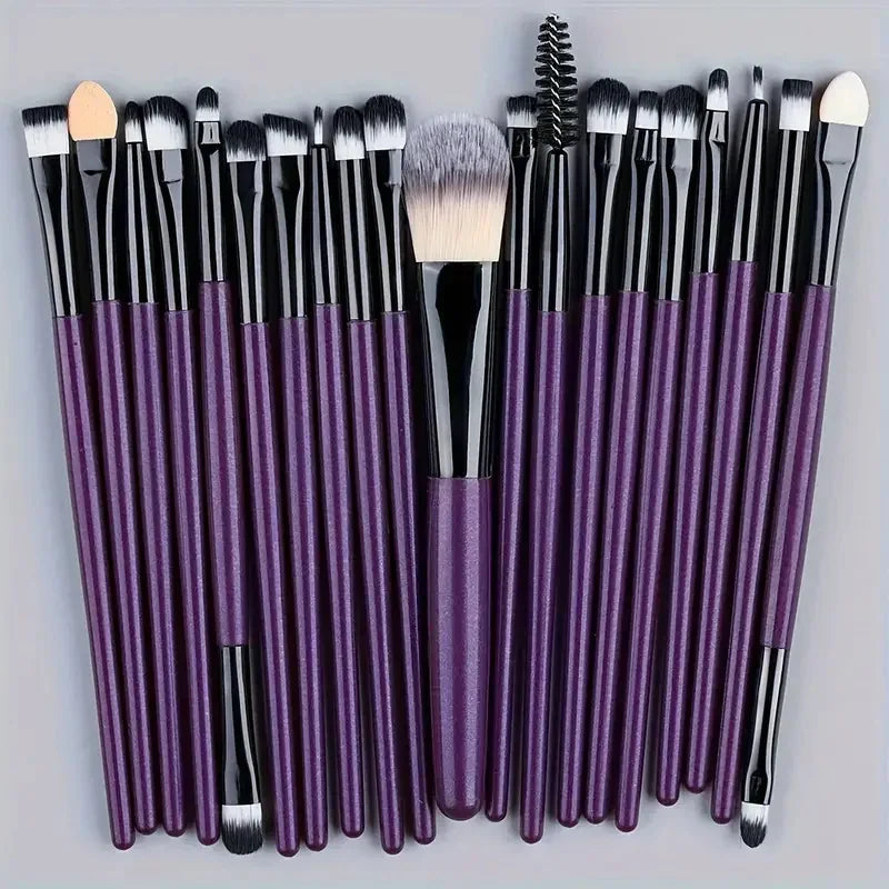 Premium Synthetic Kabuki Makeup Brush Set – Foundation, Concealer, Powder, Blush & Eye Blending Brushes