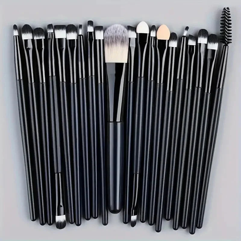 Premium Synthetic Kabuki Makeup Brush Set – Foundation, Concealer, Powder, Blush & Eye Blending Brushes