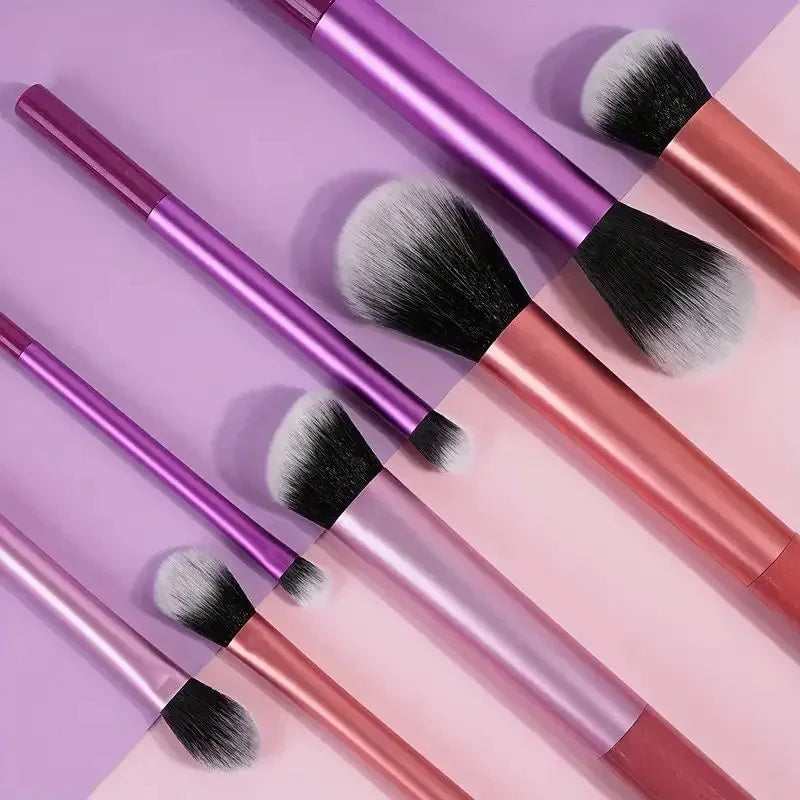 8pcs Makeup Brush Kit Soft Synthetic Hair Make Up Brushes Foundation Blush Eyeshadow Cosmetic Makeup Tools
