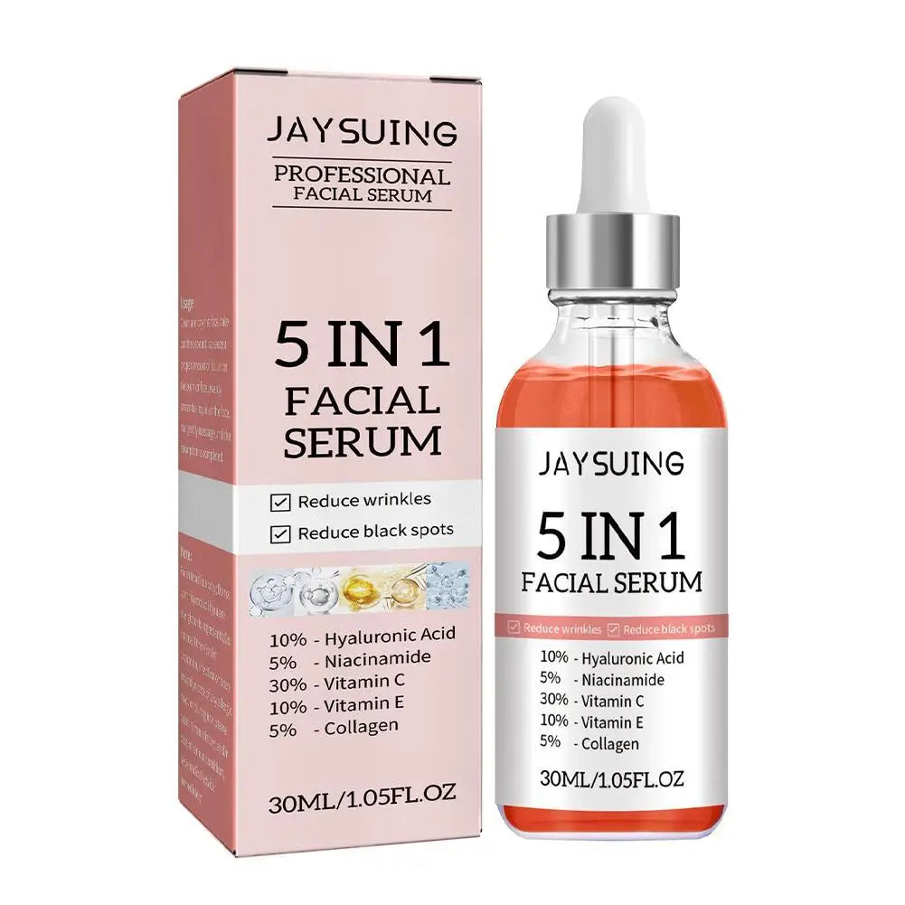 Gold Ginseng Face Serum 100ml Polypeptide Lightening Skin Moisturizing Facial Serum Smoothing Skin Care Products Deep Hydration
