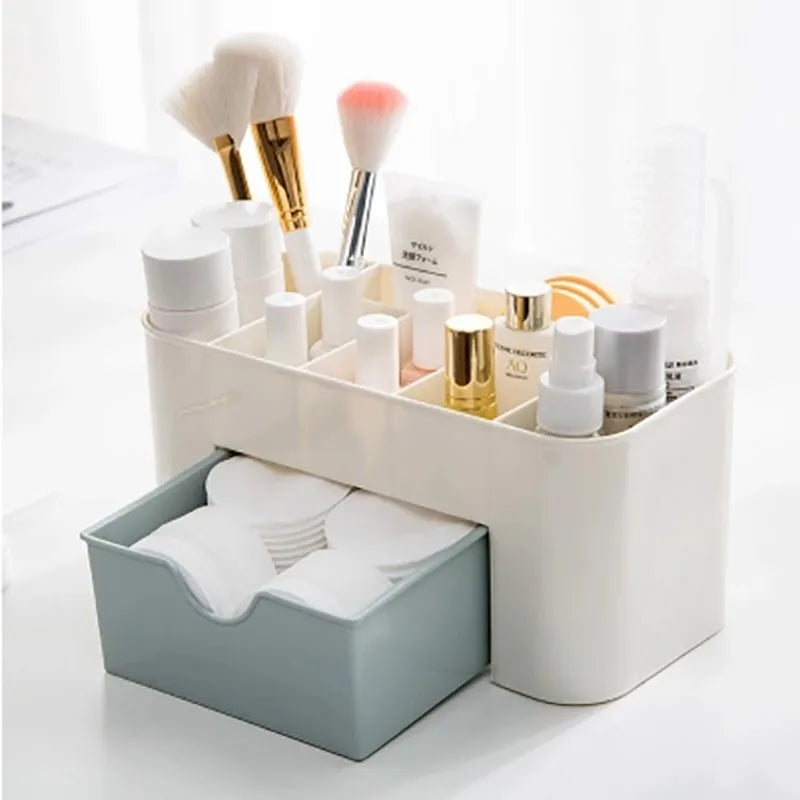 Multi-Function Makeup & Jewelry Storage Box with Drawers