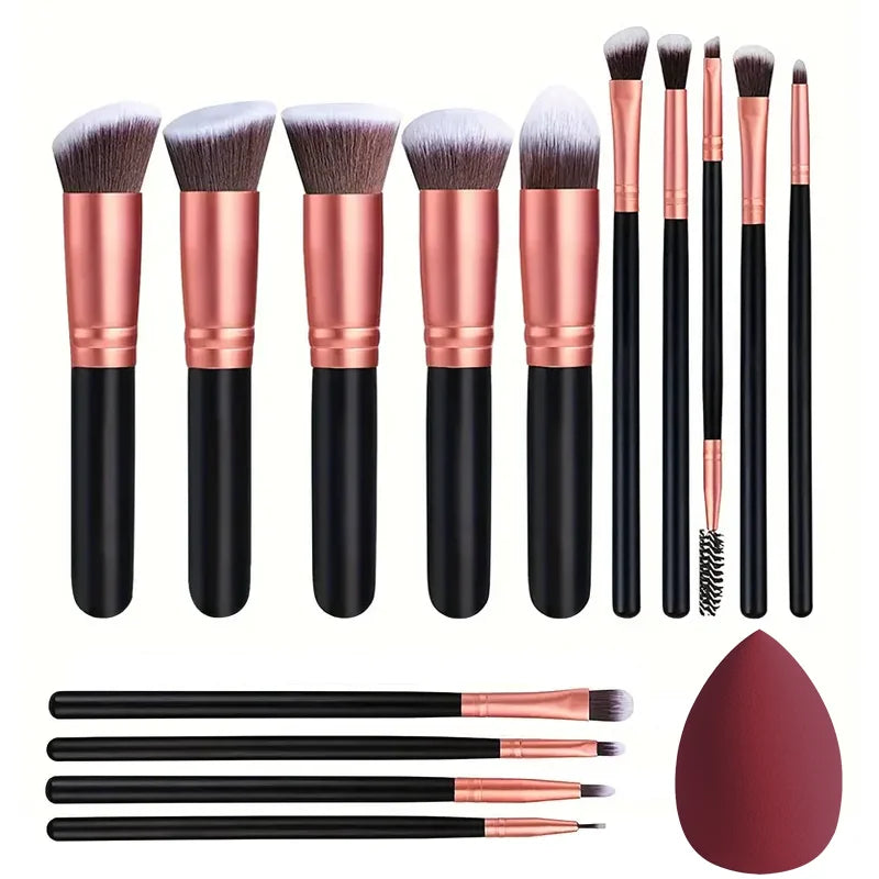14PCS Makeup Brushes Set – Soft Fluffy Foundation, Blush, Powder & Eyeshadow Brushes, Beauty Makeup Tools Gift Set