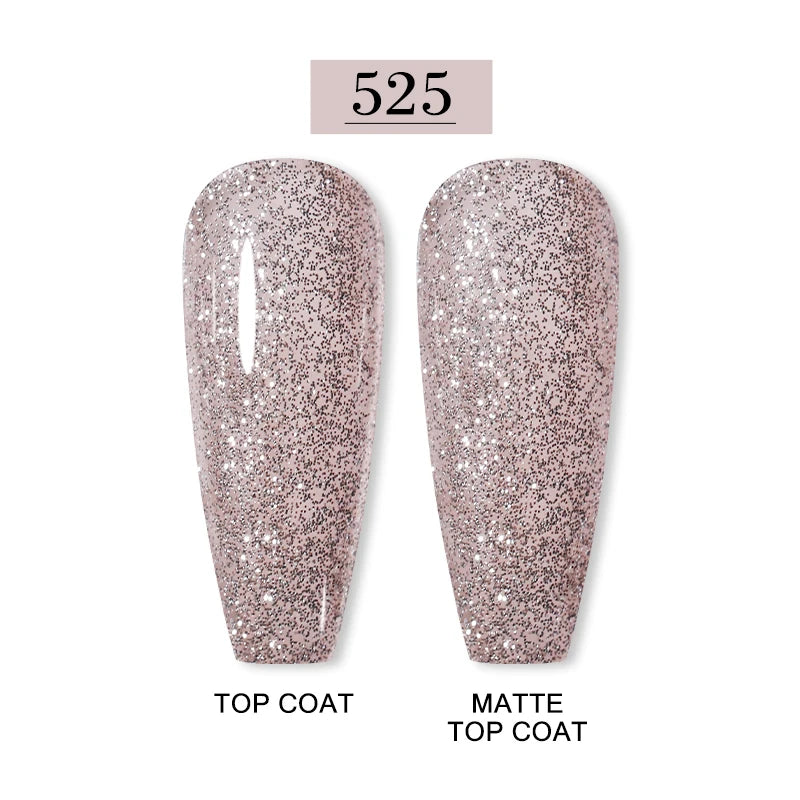 Arte Clavo 15ml Fashion Gel Nail Polish – HEMA & TPO Free Red Glitter UV LED Soak Off Nail Varnish