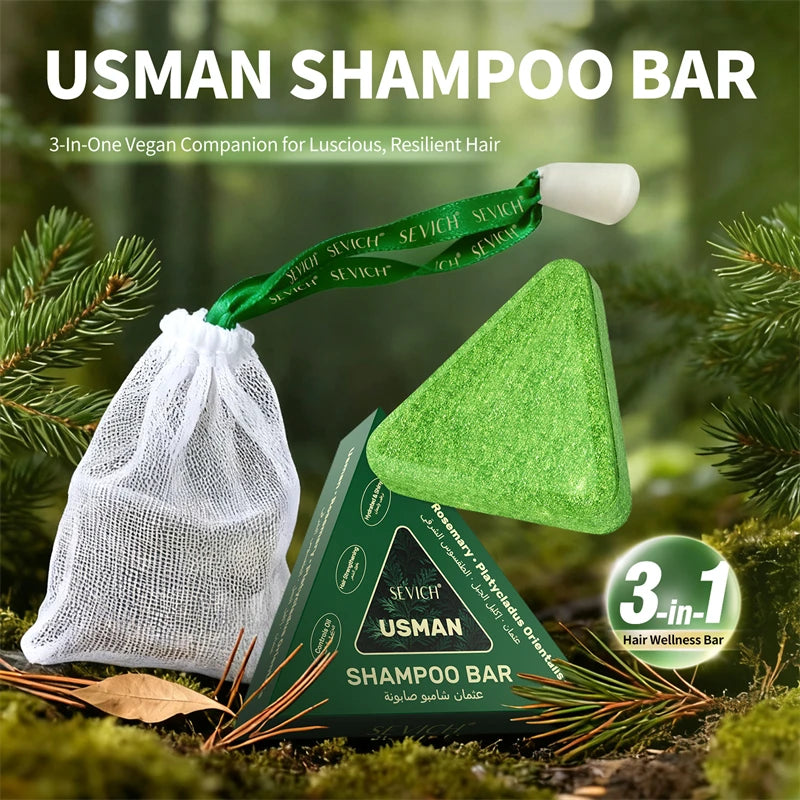 Sevich Usman Grass & Platycladus Herbal Shampoo Bar