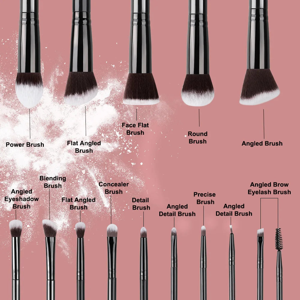 14PCS Makeup Brushes Set – Soft Fluffy Foundation, Blush, Powder & Eyeshadow Brushes, Beauty Makeup Tools Gift Set