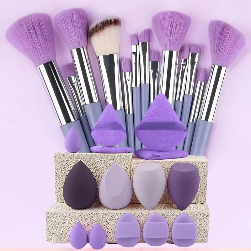 8pcs Makeup Brush Kit Soft Synthetic Hair Make Up Brushes Foundation Blush Eyeshadow Cosmetic Makeup Tools