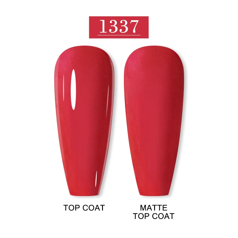 Arte Clavo 15ml Fashion Gel Nail Polish – HEMA & TPO Free Red Glitter UV LED Soak Off Nail Varnish