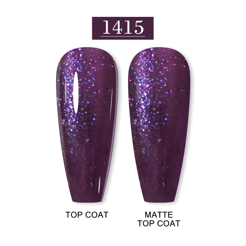 Arte Clavo 15ml Fashion Gel Nail Polish – HEMA & TPO Free Red Glitter UV LED Soak Off Nail Varnish