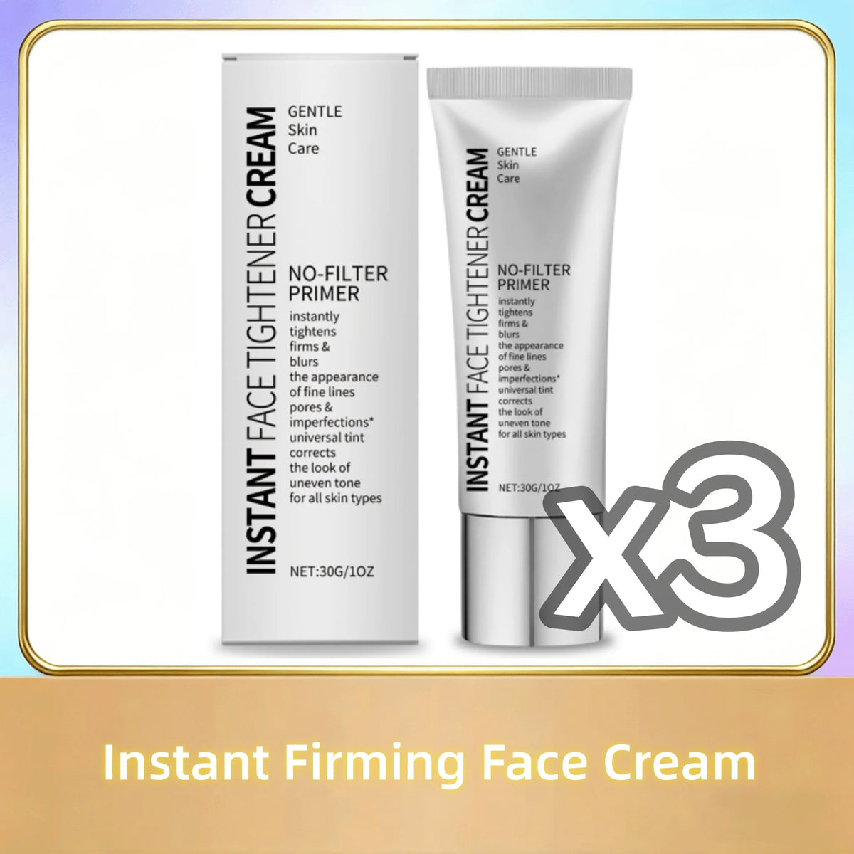 Instant Firming Face Cream Minimize Wrinkles Fine Lines Shrink Facial Pores Instant Skin Tightener Moisturize Face Primer Makeup