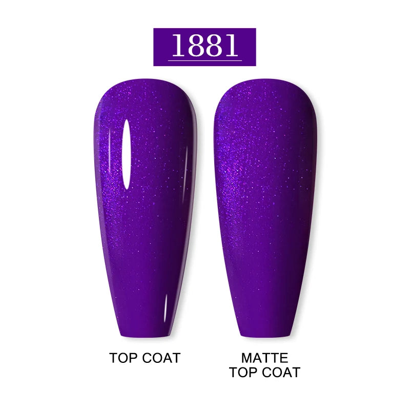 Arte Clavo 15ml Fashion Gel Nail Polish – HEMA & TPO Free Red Glitter UV LED Soak Off Nail Varnish