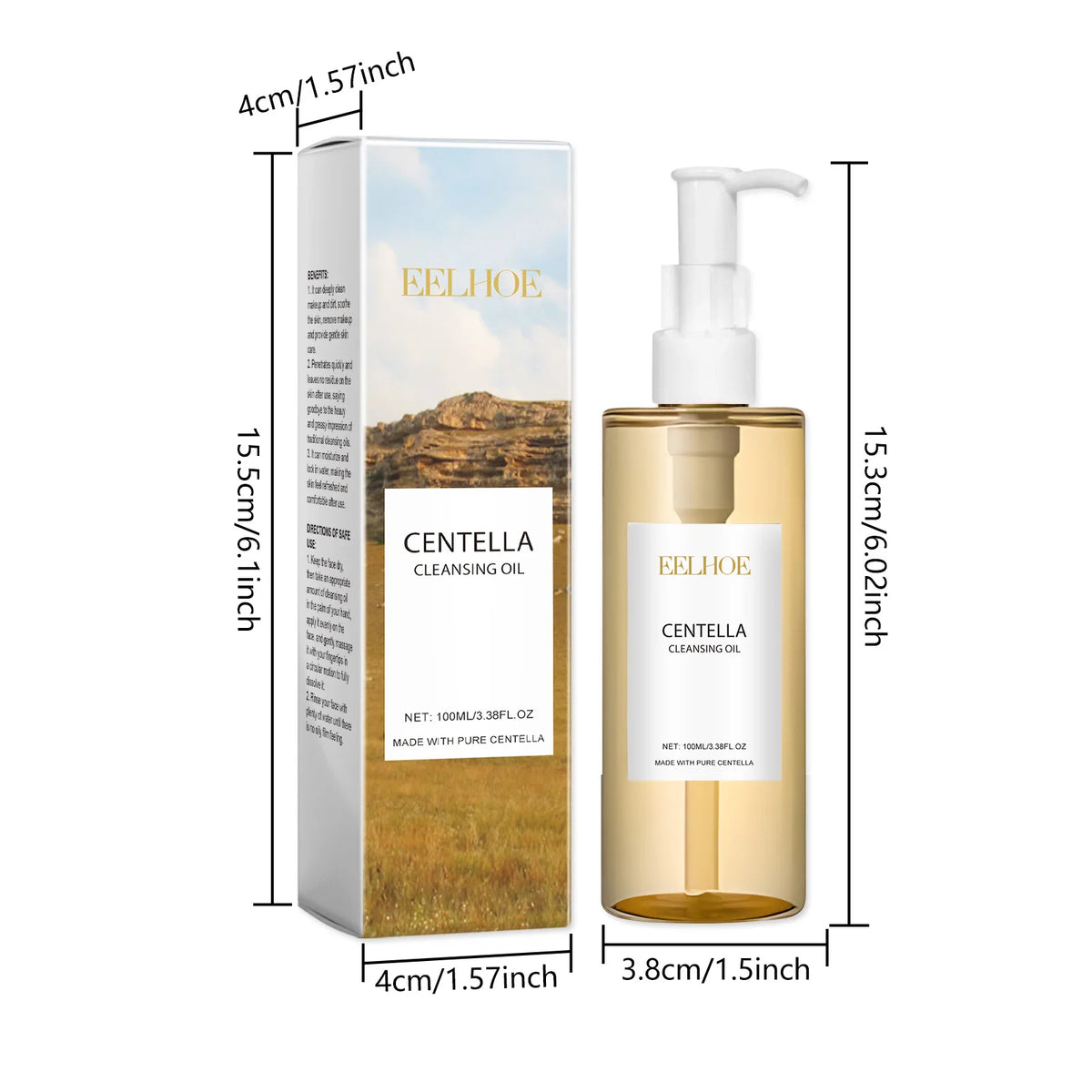 Korean Centella Asiatica 24H Skincare Set Cica Serum Face Wash Cleansing Oil Facial Care Set Soothing Refresh Smooth K-beauty