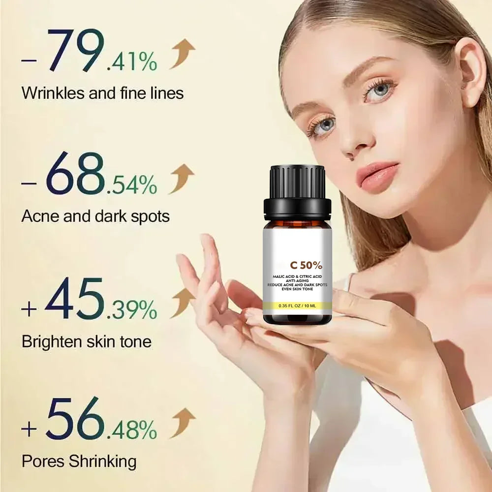 7ht With Malic Acid Citric Acid For Face Facial Peel 50% Peeling Serum Peeling Serum Chemical Peel Whitening Nourishing Essence