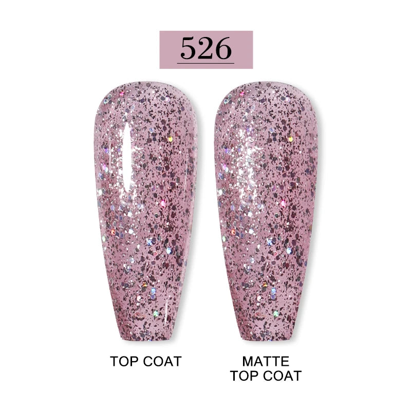 Arte Clavo 15ml Fashion Gel Nail Polish – HEMA & TPO Free Red Glitter UV LED Soak Off Nail Varnish