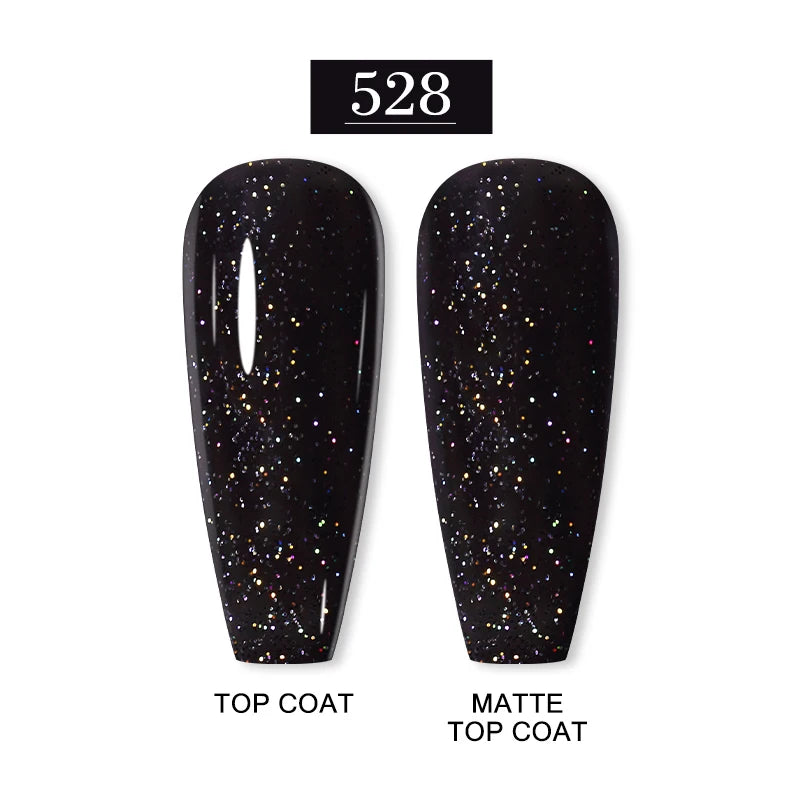 Arte Clavo 15ml Fashion Gel Nail Polish – HEMA & TPO Free Red Glitter UV LED Soak Off Nail Varnish