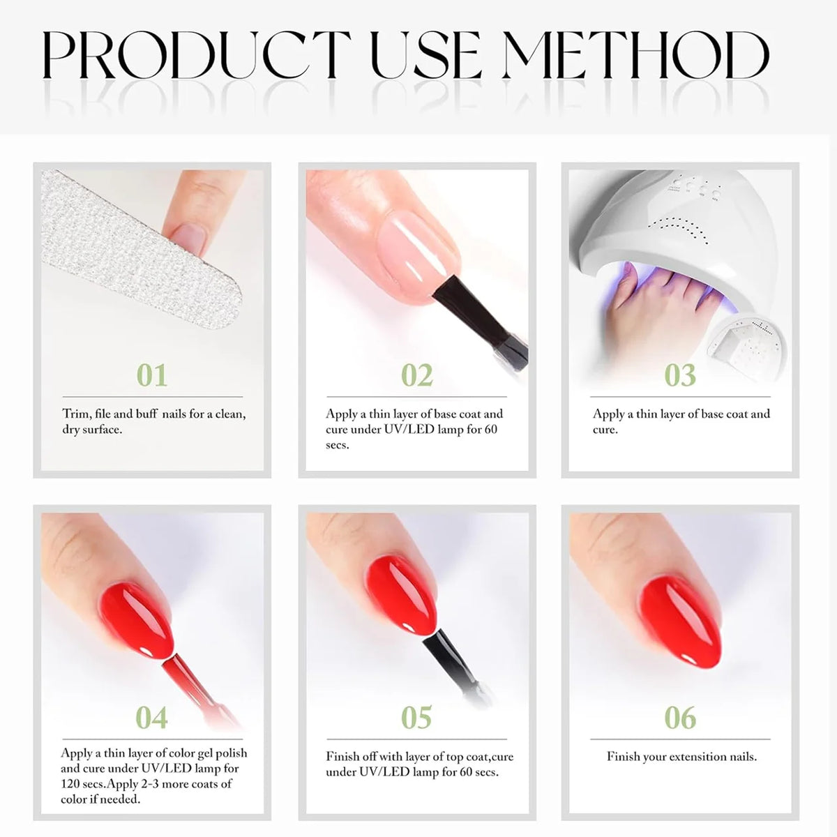 KAMUA Gel Nail Polish Set – Yellow, Navy & Nude Soak-Off UV LED Gel Polish for DIY Manicure & Nail Art