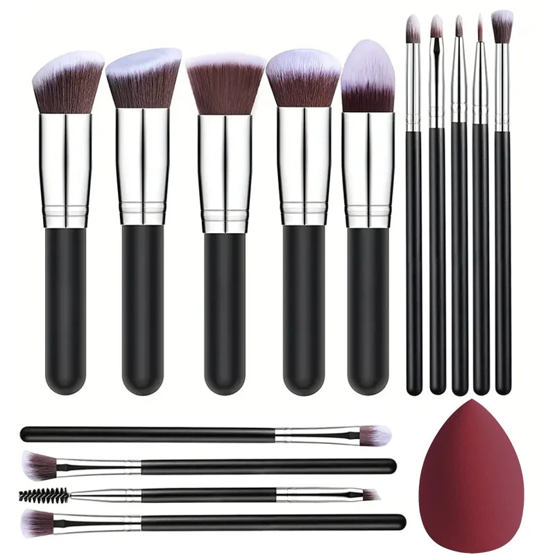 Professional 3/14/16Pcs Makeup Brushes Set Soft Fluffy Eye Shadow Foundation Concealer Blending Blush Brushes Women Beauty Tools