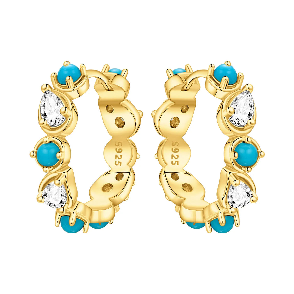 Orstarry S925 Sterling Silver 18k Gold Modern Square Earrings Hoop Earrings For Women Jewelry Original Trendy Anniversary Gifts