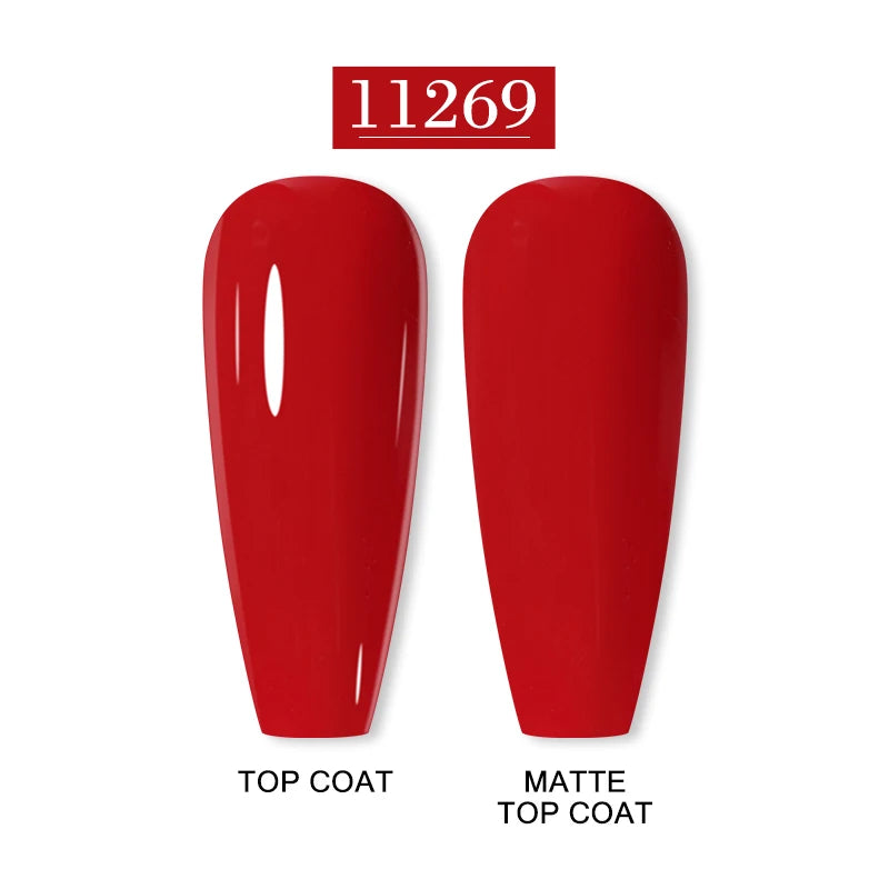 Arte Clavo 15ml Fashion Gel Nail Polish – HEMA & TPO Free Red Glitter UV LED Soak Off Nail Varnish
