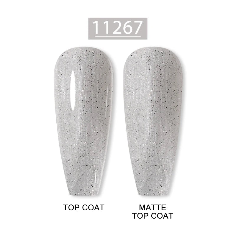 Arte Clavo 15ml Fashion Gel Nail Polish – HEMA & TPO Free Red Glitter UV LED Soak Off Nail Varnish
