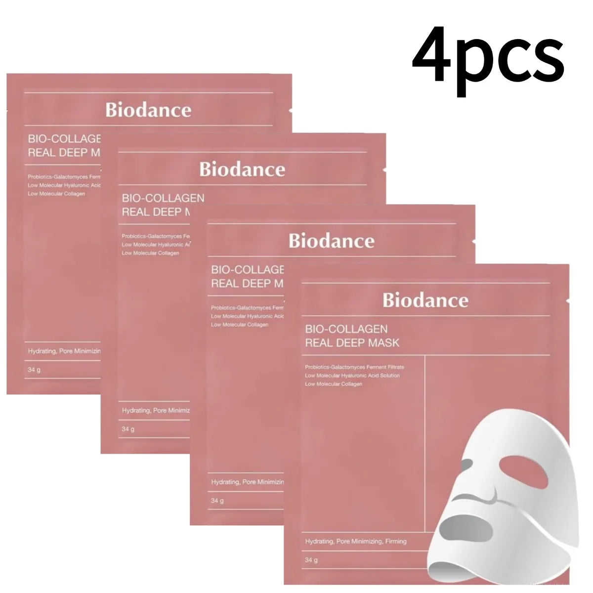 Bio-Collagen Collagen Face Mask Face Barrier Repair Soothing Ampoule Essence Moisturizing Refined Pores Mask Korean Skin Care