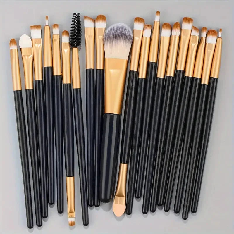 Premium Synthetic Kabuki Makeup Brush Set – Foundation, Concealer, Powder, Blush & Eye Blending Brushes