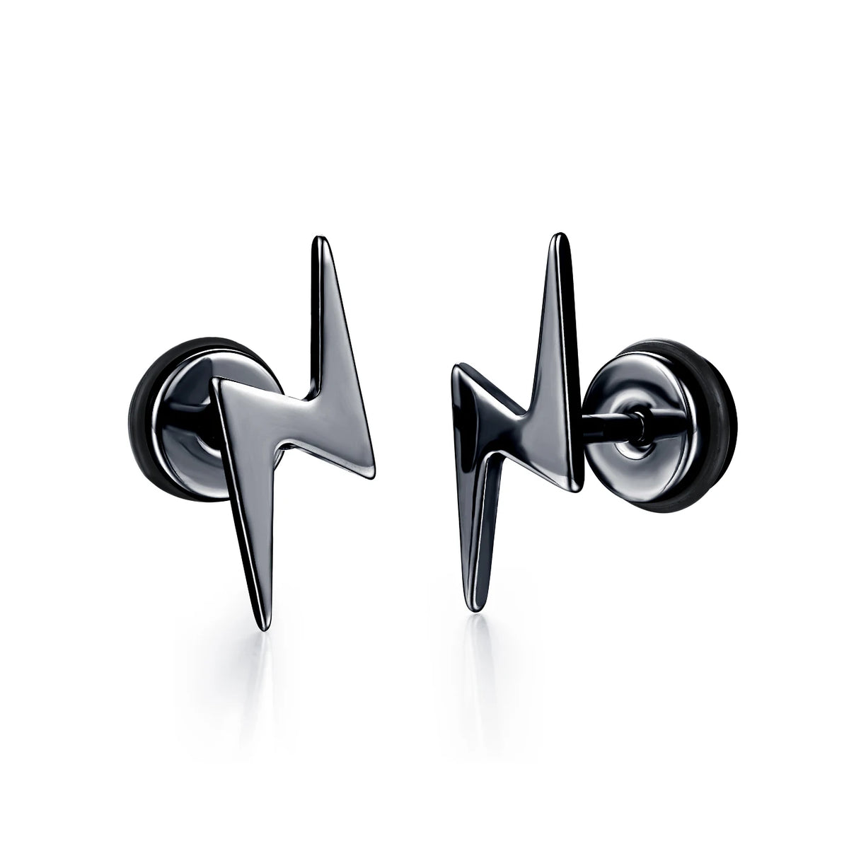 Small Black Punk Stud Earrings For Women Men Boy 2020 New Fashion Zircon Geometry Stainless Steel Jewelry Accessories Earrings