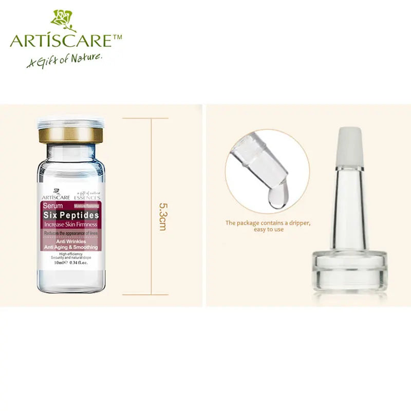 Six peptide Serum wrinkle and aging moisturizing lifting face skin repair essence liquid facial serum 10ml