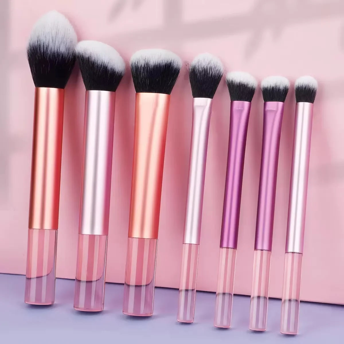 8pcs Makeup Brush Kit Soft Synthetic Hair Make Up Brushes Foundation Blush Eyeshadow Cosmetic Makeup Tools