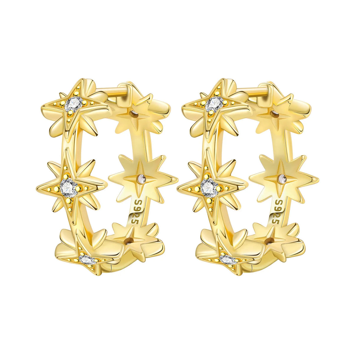 Orstarry S925 Sterling Silver 18k Gold Modern Square Earrings Hoop Earrings For Women Jewelry Original Trendy Anniversary Gifts