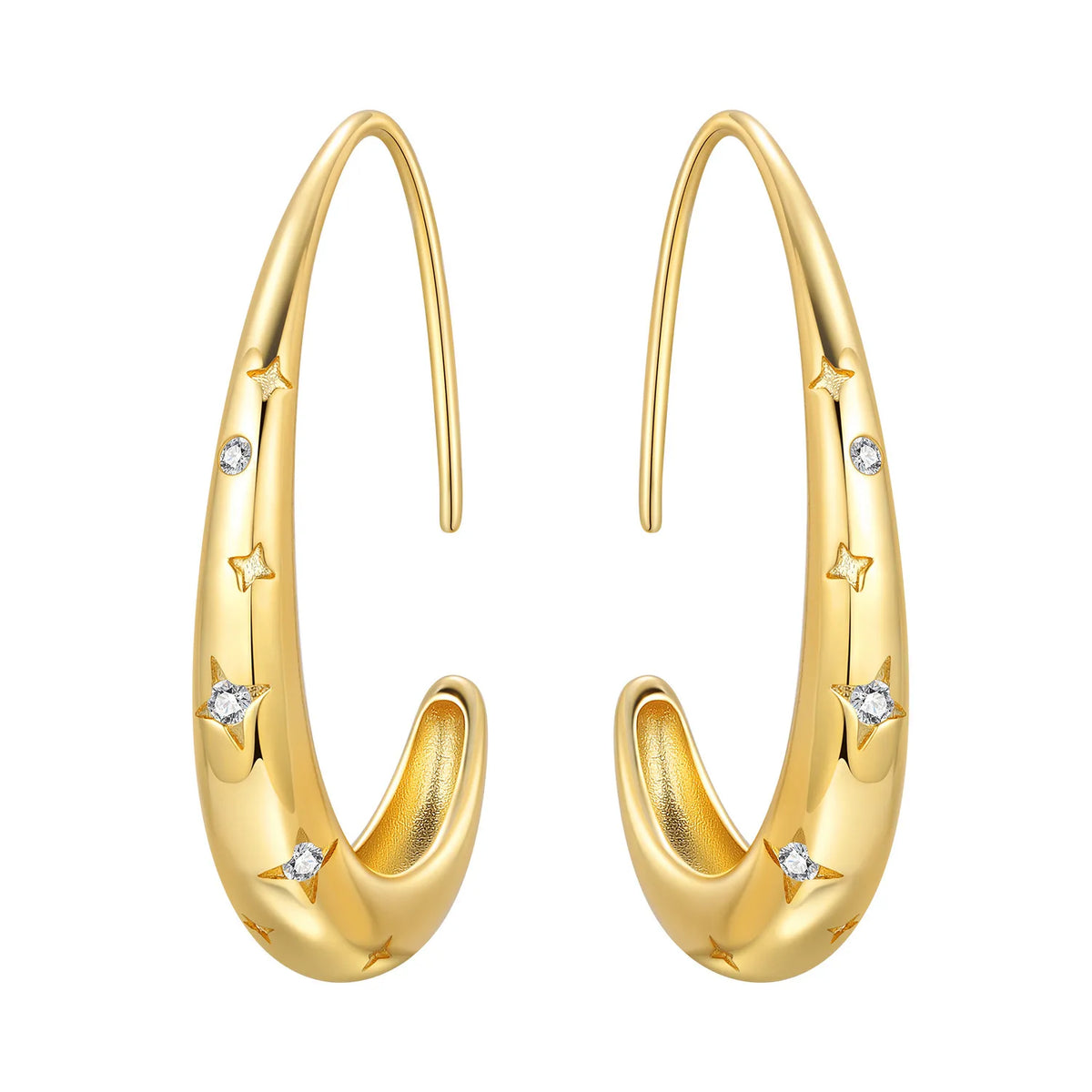 Orstarry S925 Sterling Silver 18k Gold Modern Square Earrings Hoop Earrings For Women Jewelry Original Trendy Anniversary Gifts