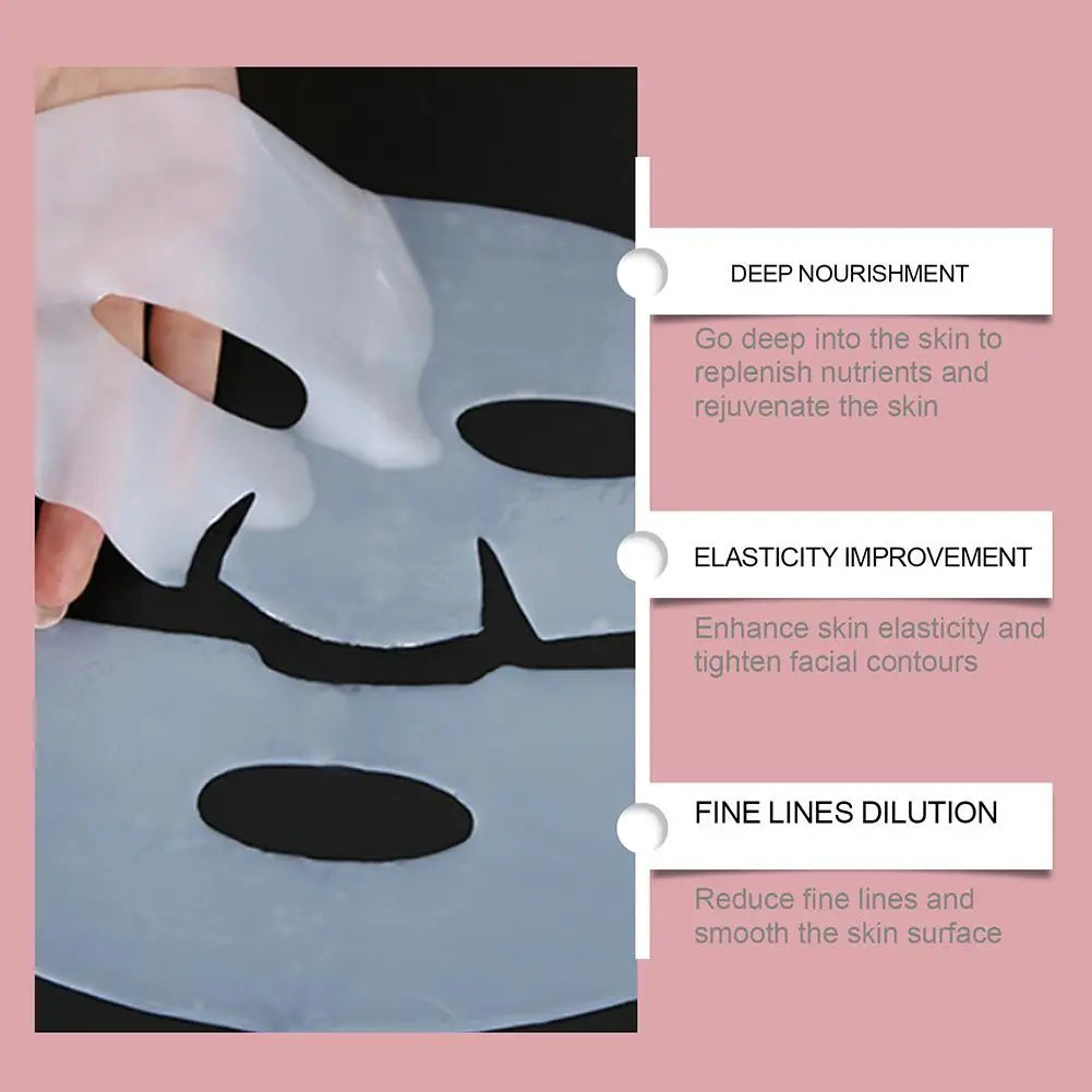 Bio-Collagen Real Face Mask Overnight Hydrating Deep Hydration Soothing Firming Masks Sheet for All Skin Types Skincare