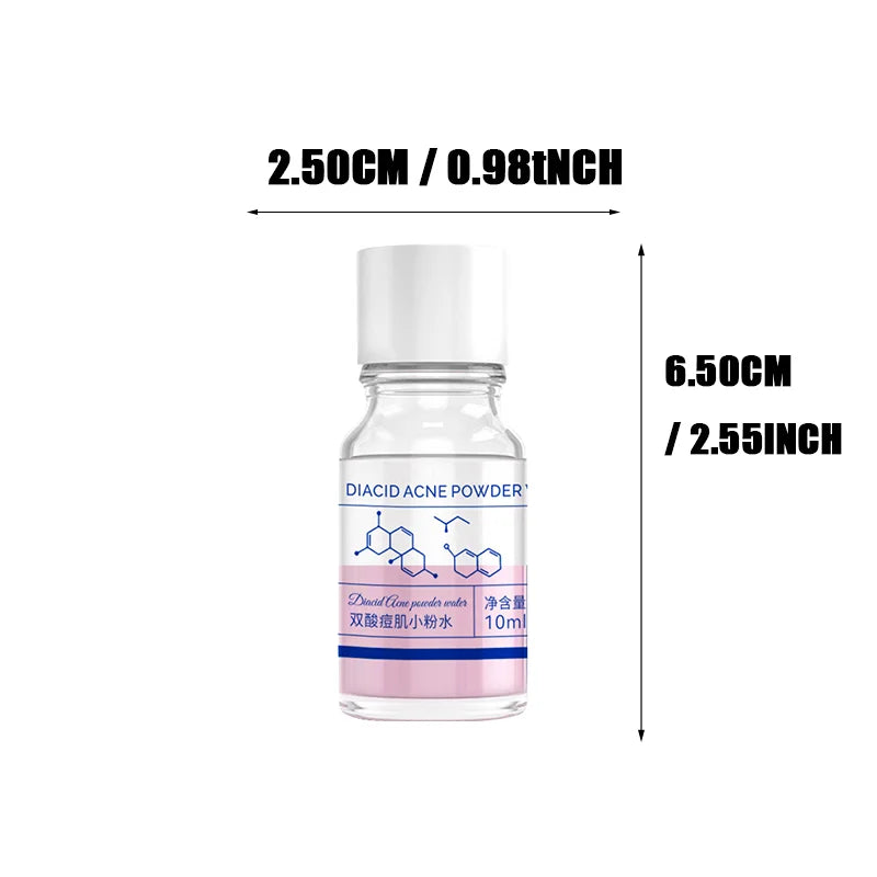 10ml Pink Salicylic Acid Concentrated Acne Essence - Containing Salicylic Acid, Lactose Acid, Calamine, Double Acid Dual Care
