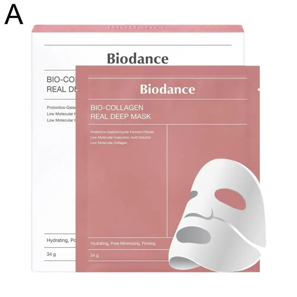 Bio-Collagen Collagen Face Mask Face Barrier Repair Soothing Ampoule Essence Moisturizing Refined Pores Mask Korean Skin Care
