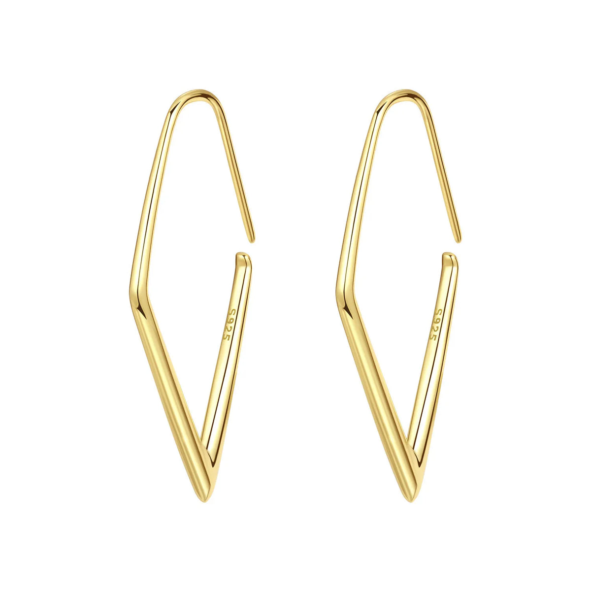 Orstarry S925 Sterling Silver 18k Gold Modern Square Earrings Hoop Earrings For Women Jewelry Original Trendy Anniversary Gifts