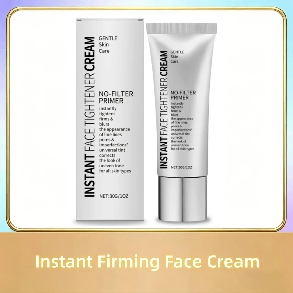 Instant Firming Face Cream Minimize Wrinkles Fine Lines Shrink Facial Pores Instant Skin Tightener Moisturize Face Primer Makeup