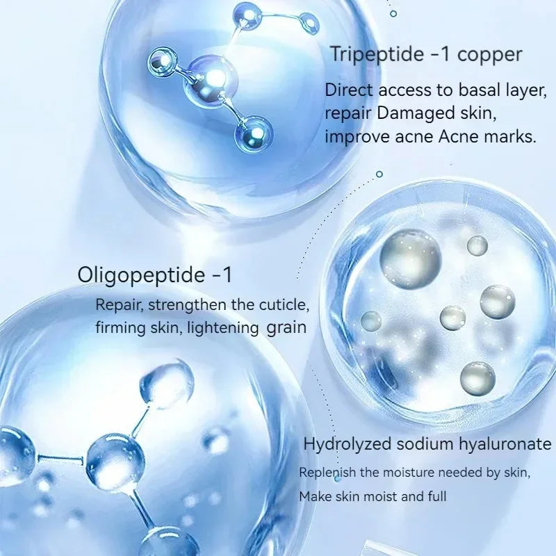 20pcs Blue Copper Peptide Freeze-Dried Powder Set Oligopeptide Anti Wrinkle Serum Shrink Pores