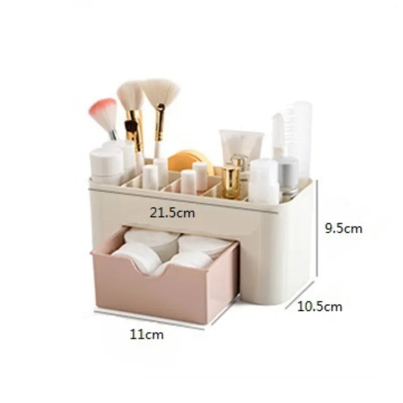 Multi-Function Makeup & Jewelry Storage Box with Drawers