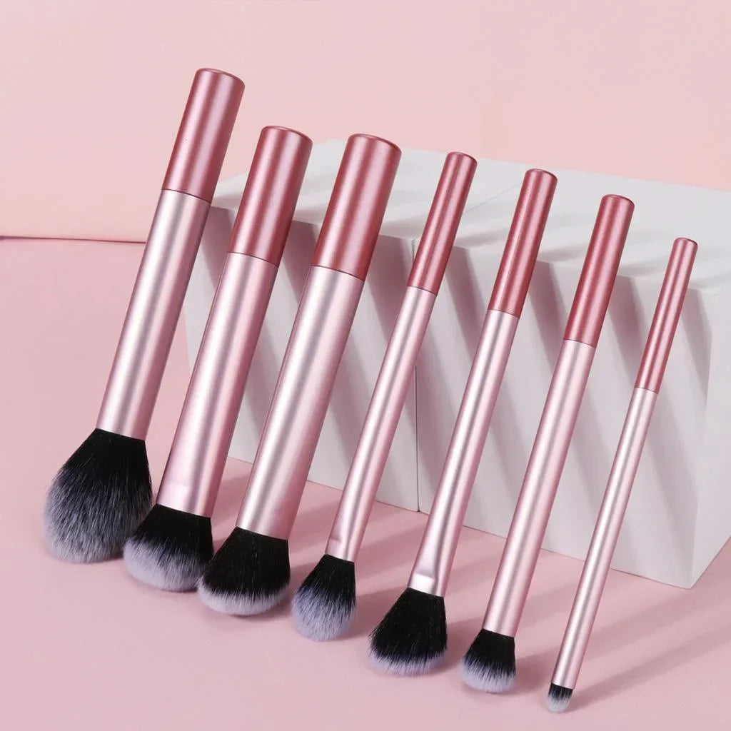 8pcs Makeup Brush Kit Soft Synthetic Hair Make Up Brushes Foundation Blush Eyeshadow Cosmetic Makeup Tools