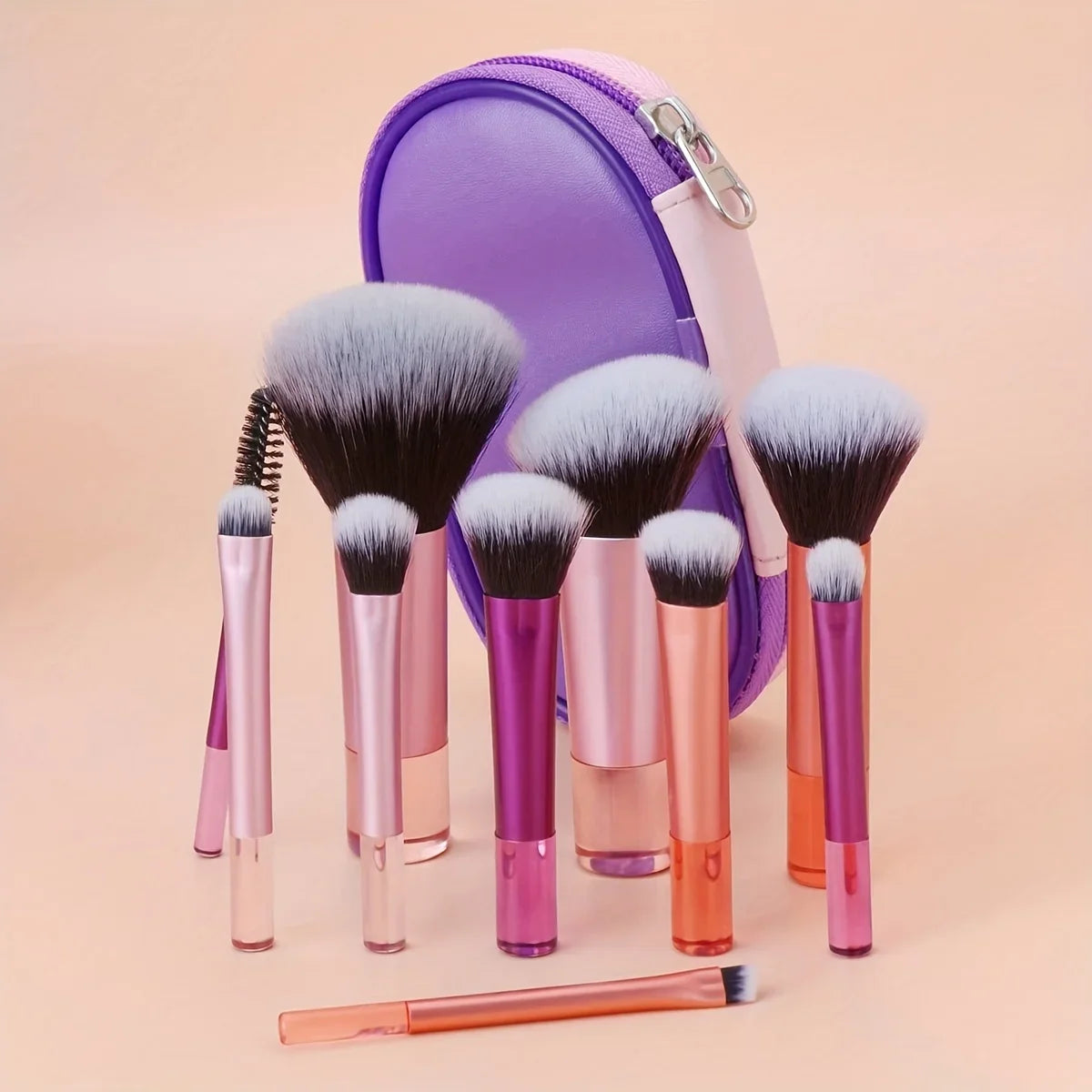 8pcs Makeup Brush Kit Soft Synthetic Hair Make Up Brushes Foundation Blush Eyeshadow Cosmetic Makeup Tools