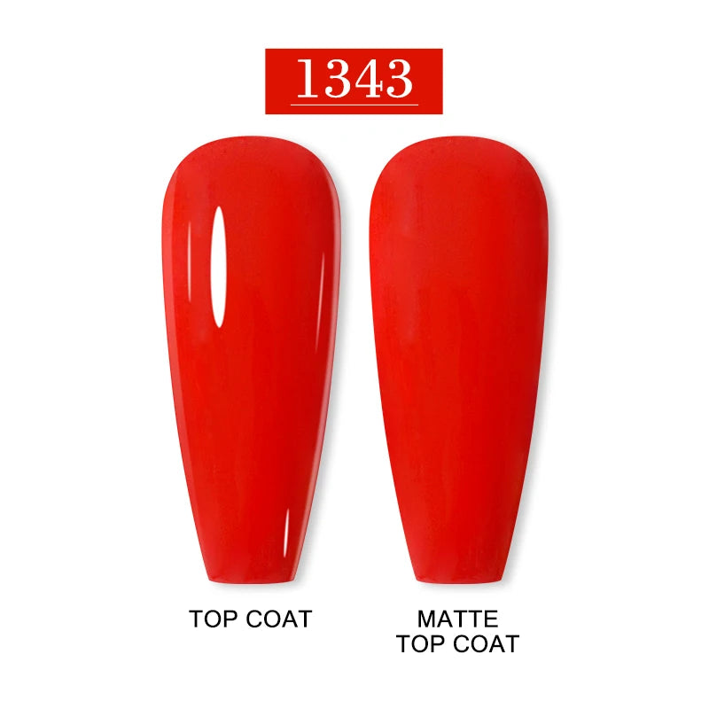Arte Clavo 15ml Fashion Gel Nail Polish – HEMA & TPO Free Red Glitter UV LED Soak Off Nail Varnish