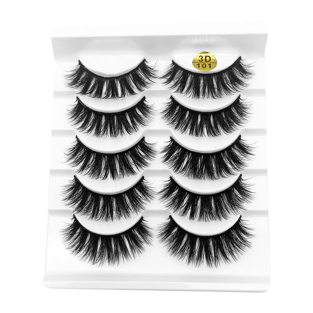 5 Pairs Little Devil Cosplay False Lashes Makeup Extension Fake Eyelashes 3D Japanse Lolita Eyelash Daily Eye Lash Make-Up Tool
