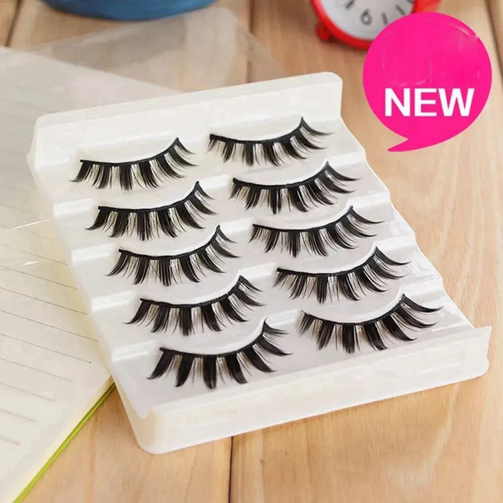 5 Pairs Little Devil Cosplay False Lashes Makeup Extension Fake Eyelashes 3D Japanse Lolita Eyelash Daily Eye Lash Make-Up Tool