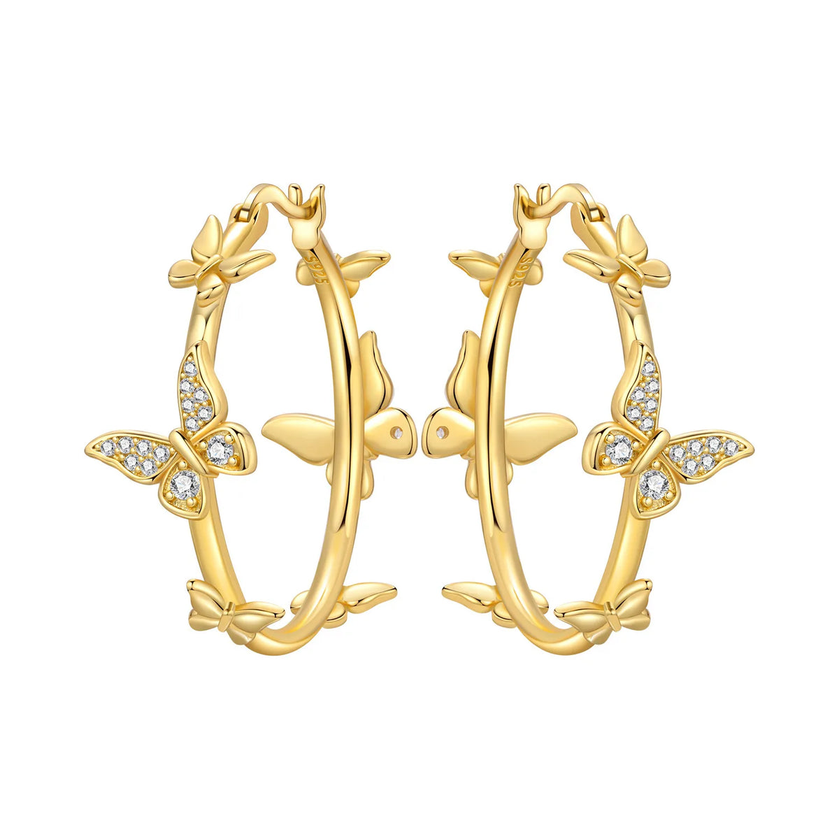 Orstarry S925 Sterling Silver 18k Gold Modern Square Earrings Hoop Earrings For Women Jewelry Original Trendy Anniversary Gifts