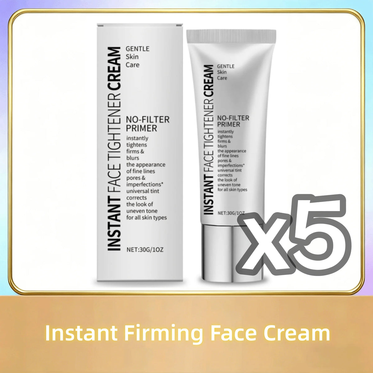 Instant Firming Face Cream Minimize Wrinkles Fine Lines Shrink Facial Pores Instant Skin Tightener Moisturize Face Primer Makeup