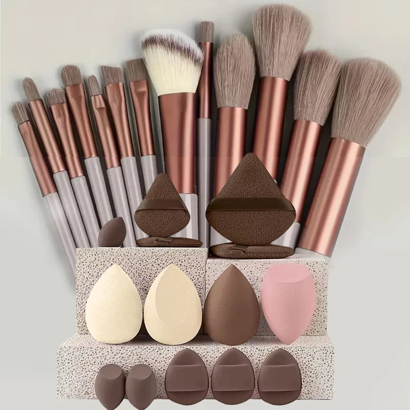 8pcs Makeup Brush Kit Soft Synthetic Hair Make Up Brushes Foundation Blush Eyeshadow Cosmetic Makeup Tools