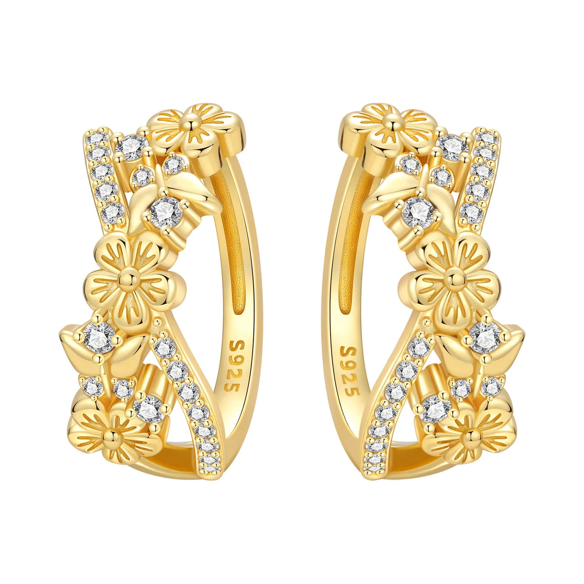 Orstarry S925 Sterling Silver 18k Gold Modern Square Earrings Hoop Earrings For Women Jewelry Original Trendy Anniversary Gifts