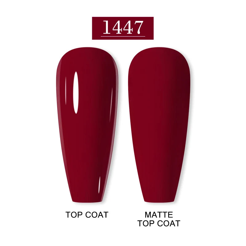 Arte Clavo 15ml Fashion Gel Nail Polish – HEMA & TPO Free Red Glitter UV LED Soak Off Nail Varnish