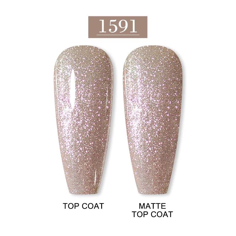 Arte Clavo 15ml Fashion Gel Nail Polish – HEMA & TPO Free Red Glitter UV LED Soak Off Nail Varnish