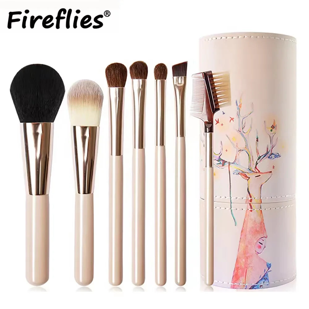 8pcs Makeup Brush Kit Soft Synthetic Hair Make Up Brushes Foundation Blush Eyeshadow Cosmetic Makeup Tools