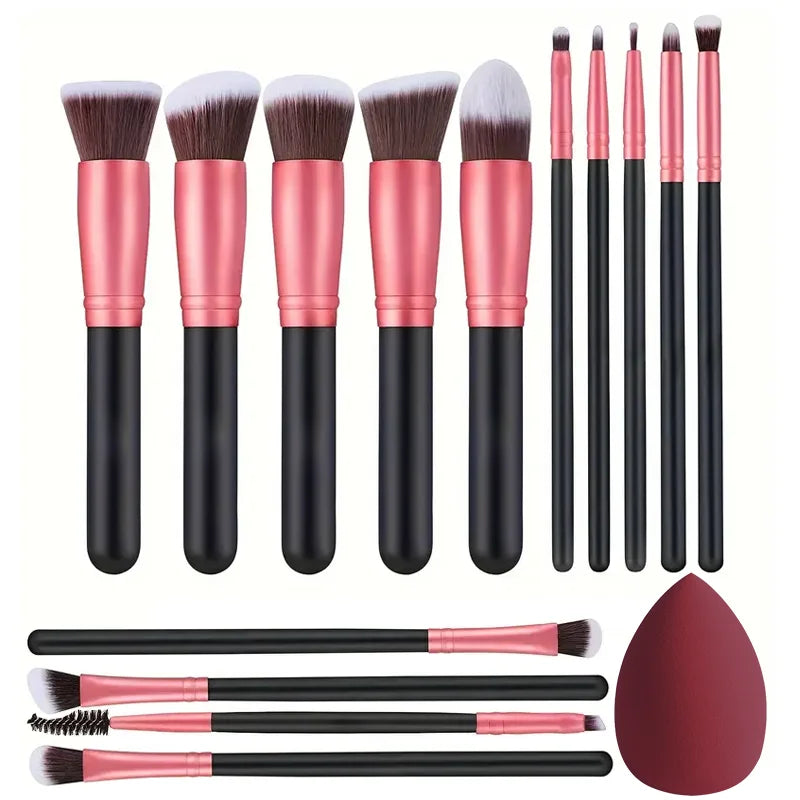 14PCS Makeup Brushes Set – Soft Fluffy Foundation, Blush, Powder & Eyeshadow Brushes, Beauty Makeup Tools Gift Set